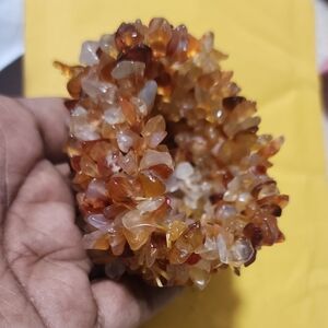 Mixed Carnelian Agate Chip Beaded Stretchy Multilayered Bracelet
